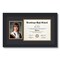 ArtToFrames 8.5x11 inch Diploma Frame with 6" x 8" Inch Image Opening - Framed with Black and Gold Mats, Comes with Regular Acrylic and Sawtooth Hanger for Wall Hanging (DT-8.5x11)